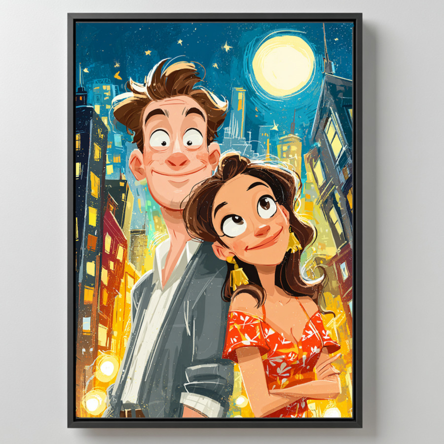 Beispiel: ColorSketch Poster im schwarzen Rahmen
